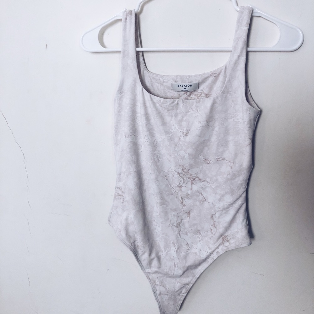 Aritzia Babaton Bodysuit contour white cream worn once